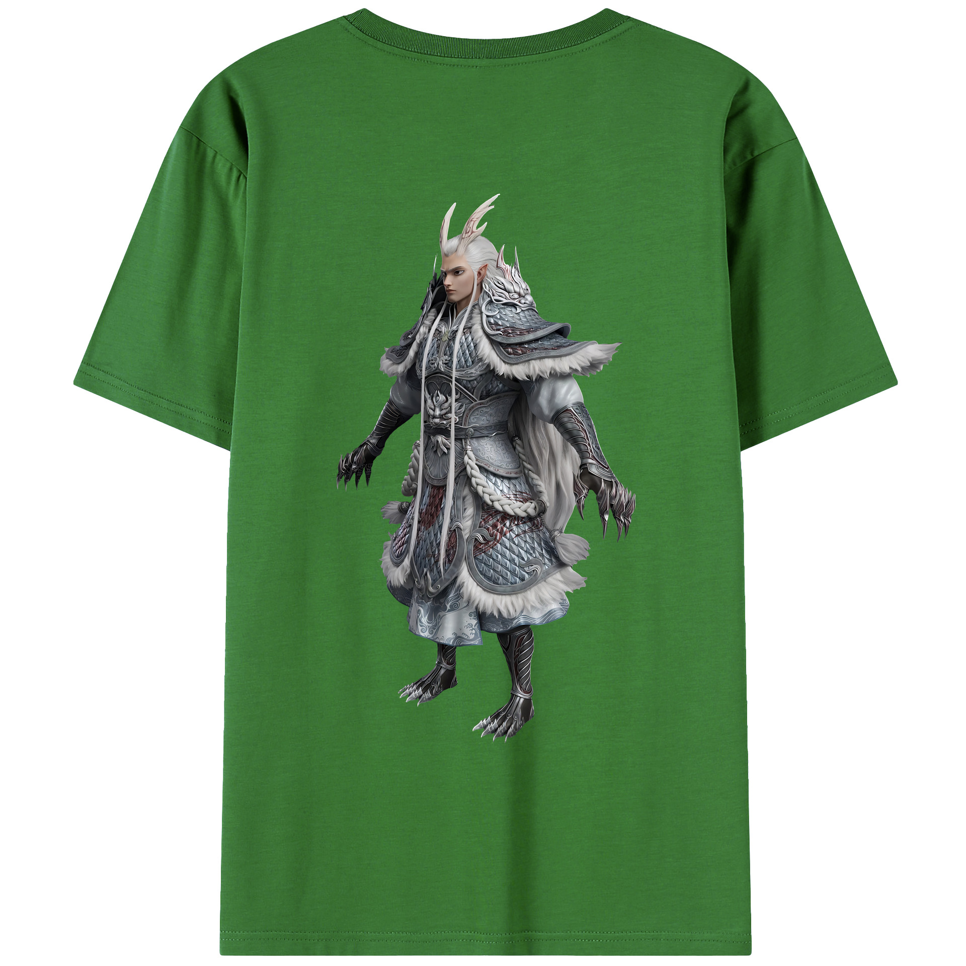（画像用） Ne Zha 2 ナタ 魔童の大暴れ レディース半袖Tシャツ(バックプリント)